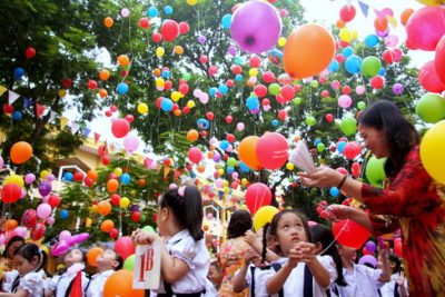 Hình ảnh lễ khai giảng năm học mới trường TH Nguyễn Chí Thanh – Ea Kar